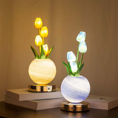🌷 49% OFF NOW! 💡 Elegant Tulip Bouquet Night Light – Soft glow, realistic & USB-powered – Perfect for bedroom, nursery & cozy corners ✨