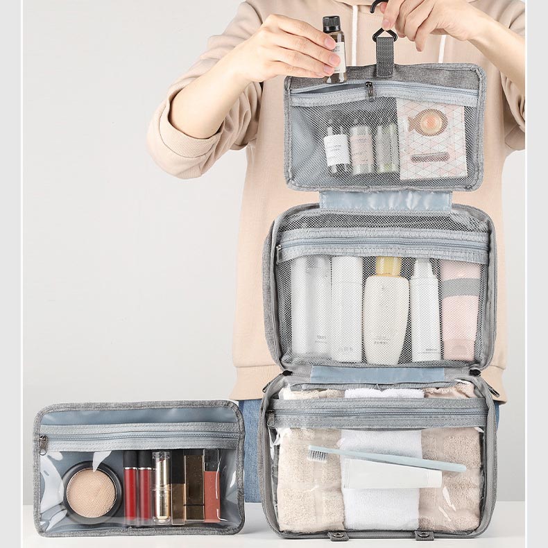📢📢30% OFF !! ⏰Dry and Wet Separation Waterproof Folding Travel Cosmetic Bag - Ideal Gift