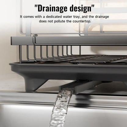 🔥 40% OFF🍽️2-Tier Dish Drying Rack with Drainboard
