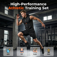 🏃 49% OFF NOW! 💪 Men’s Sleeveless Hoodie & Shorts Set – Athletic & Casual Fit – Breathable & Quick-Dry 🏋️‍♂️
