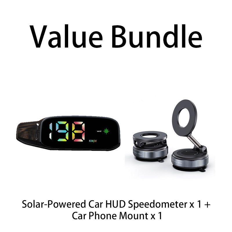 🔥HOT SALE🚗Solar-Powered Car HUD Speedometer