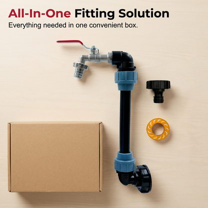 🚰 LIMITED-TIME 49% OFF! 💧 IBC Tank Fitting Set – Leak-Proof, Zinc Alloy Tap, Tool-Free, Complete ✨