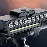 🚴 LIMITED-TIME 49% OFF! ✨ Bicycle Headlight – 28 LED, Horn, USB, Remote Control