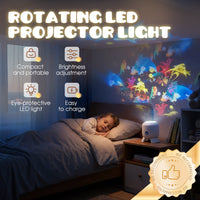🌊 LIMITED-TIME 49% OFF! ✨ Dynamic LED Projector Light – Rotating Ocean, Adjustable Brightness, Multi-Angle ✨