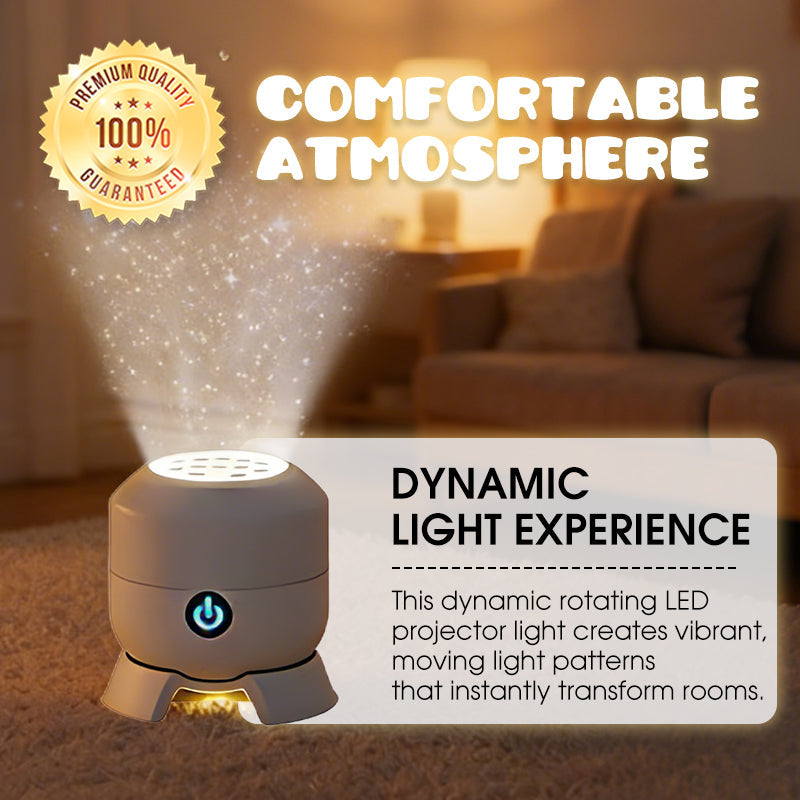 🌊 LIMITED-TIME 49% OFF! ✨ Dynamic LED Projector Light – Rotating Ocean, Adjustable Brightness, Multi-Angle ✨