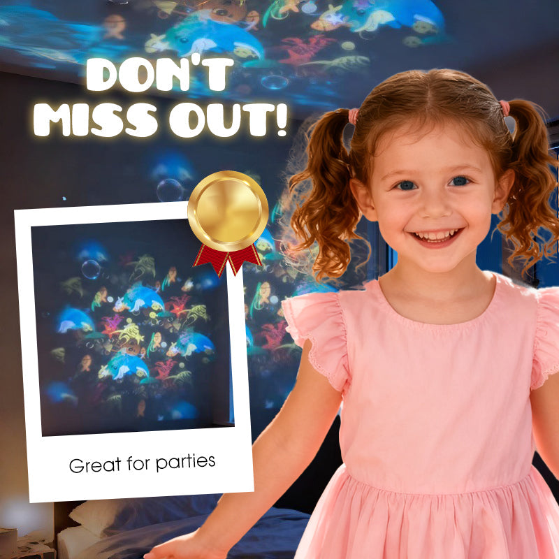 🌊 LIMITED-TIME 49% OFF! ✨ Dynamic LED Projector Light – Rotating Ocean, Adjustable Brightness, Multi-Angle ✨