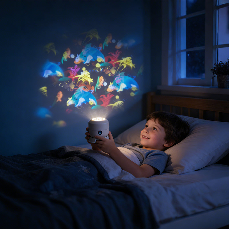 🌊 LIMITED-TIME 49% OFF! ✨ Dynamic LED Projector Light – Rotating Ocean, Adjustable Brightness, Multi-Angle ✨