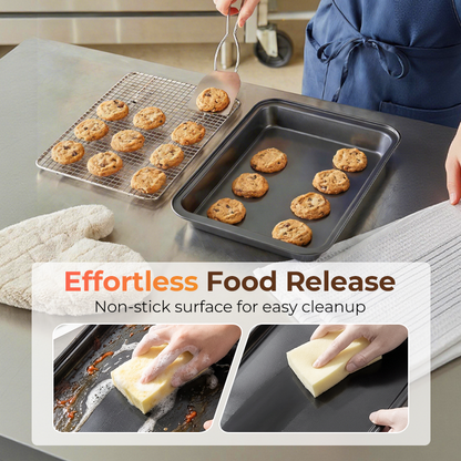 🍳 49% OFF NOW! 🥧 Non-Stick Carbon Steel Baking Pan – Even heating, easy release & durable for cakes, breads and pizzas 🔥