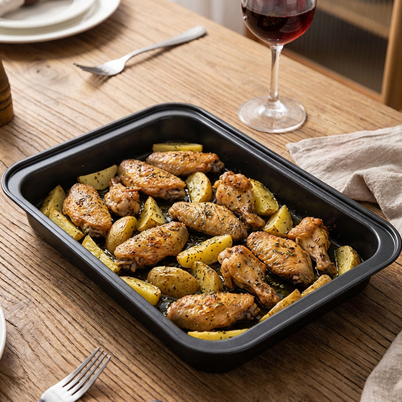 🍳 49% OFF NOW! 🥧 Non-Stick Carbon Steel Baking Pan – Even heating, easy release & durable for cakes, breads and pizzas 🔥