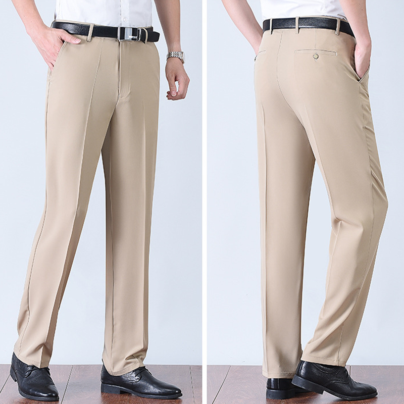 🔥Men's Ice Silk Quick Dry Suit Pants