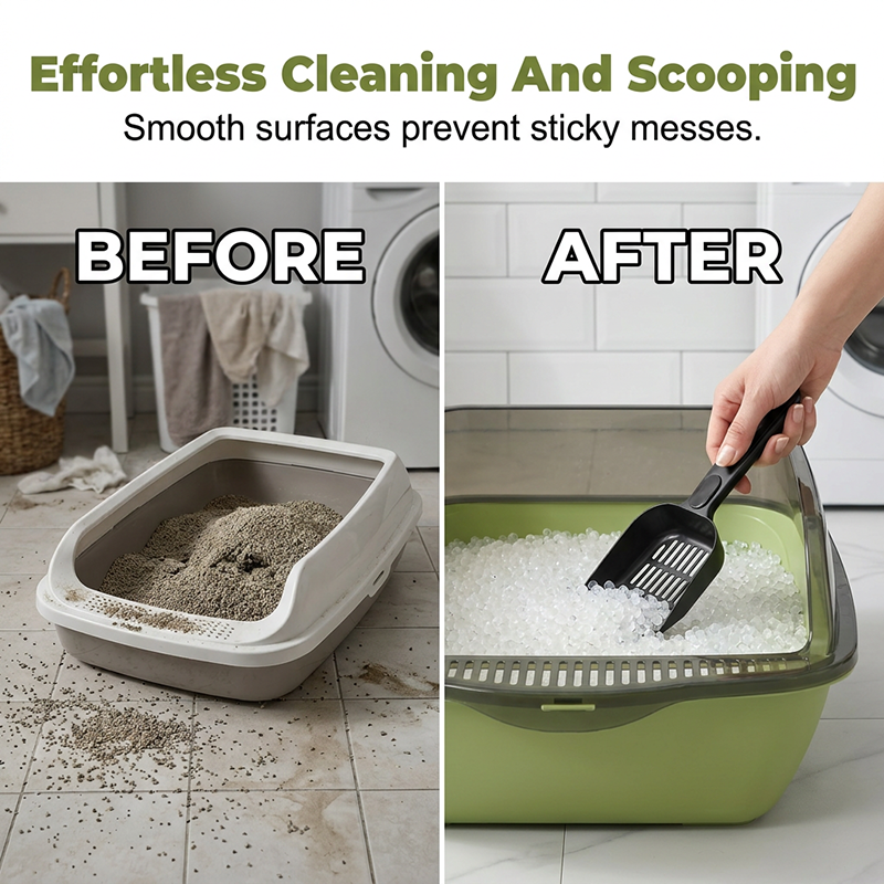 🐱 49% OFF NOW!🌸 Semi-Enclosed Litter Box – Splash Guard & Odorless – Easy Clean Cat Toilet – Safe PP Material 🚽