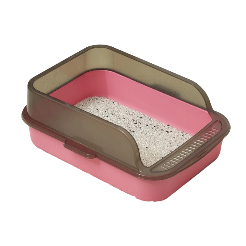 🐱 49% OFF NOW!🌸 Semi-Enclosed Litter Box – Splash Guard & Odorless – Easy Clean Cat Toilet – Safe PP Material 🚽