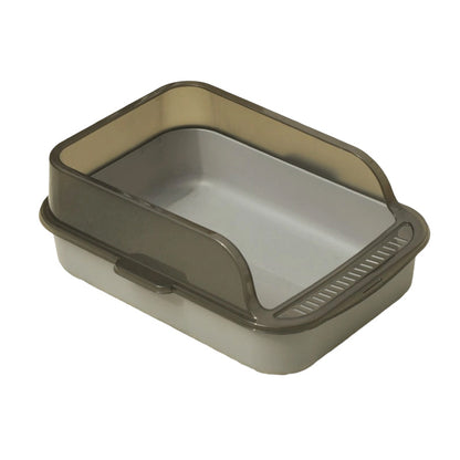 🐱 49% OFF NOW!🌸 Semi-Enclosed Litter Box – Splash Guard & Odorless – Easy Clean Cat Toilet – Safe PP Material 🚽