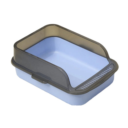 🐱 49% OFF NOW!🌸 Semi-Enclosed Litter Box – Splash Guard & Odorless – Easy Clean Cat Toilet – Safe PP Material 🚽