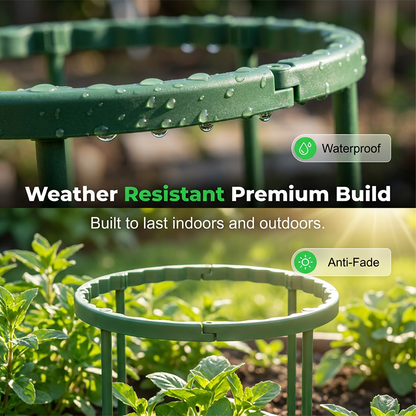 🔥2026 New Arrival ＆ Hot Sale ＆ 49％ Off🔥 Plant Grow Rings ✅ Interlocking Support & Easy Setup | Keep Plants Upright Fast 🌱
