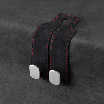🏆Limited-time Offer🚗Premium Faux Leather Headrest Hooks – Smart, Stylish & Tool-Free Car Storage for Bags, Coats & More✨
