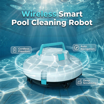 🤖New arrival 40% OFF!🌊Pool Cleaning Robot | Cordless · Powerful Suction · Smart Navigation · One-Touch Start · Easy-to-Remove Filter Basket🏖️