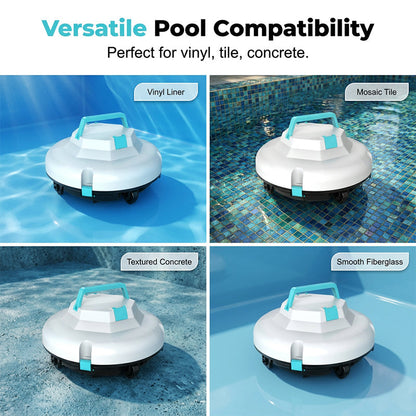 🤖New arrival 40% OFF!🌊Pool Cleaning Robot | Cordless · Powerful Suction · Smart Navigation · One-Touch Start · Easy-to-Remove Filter Basket🏖️