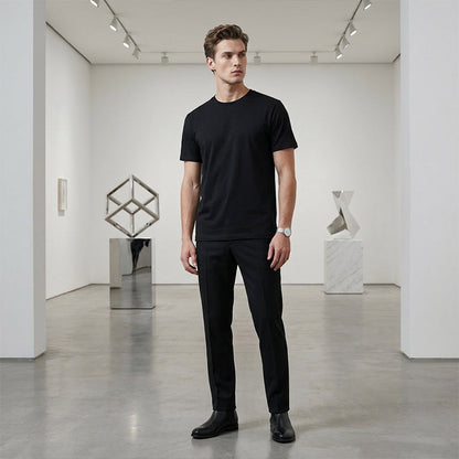 💐49% OFF ! Men's Classic Crew Neck T-Shirt – Easy Care, Holds Shape 🧼💪【Limited Offer】