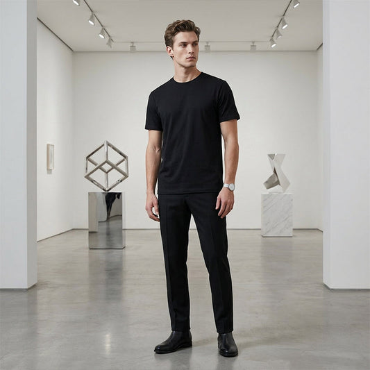💐49% OFF ! Men's Classic Crew Neck T-Shirt – Easy Care, Holds Shape 🧼💪【Limited Offer】