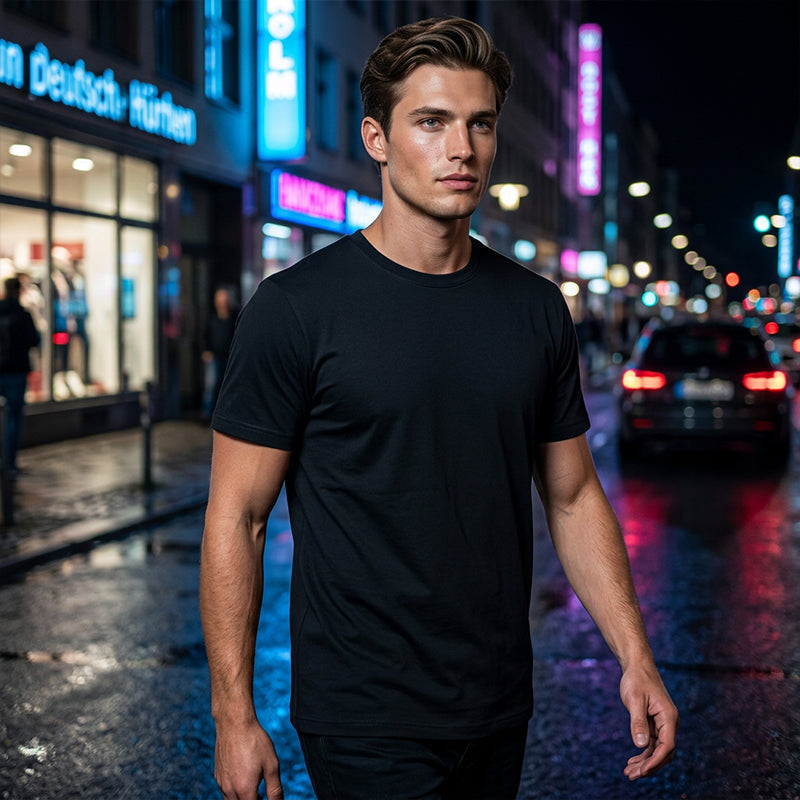 💐49% OFF ! Men's Classic Crew Neck T-Shirt – Easy Care, Holds Shape 🧼💪【Limited Offer】