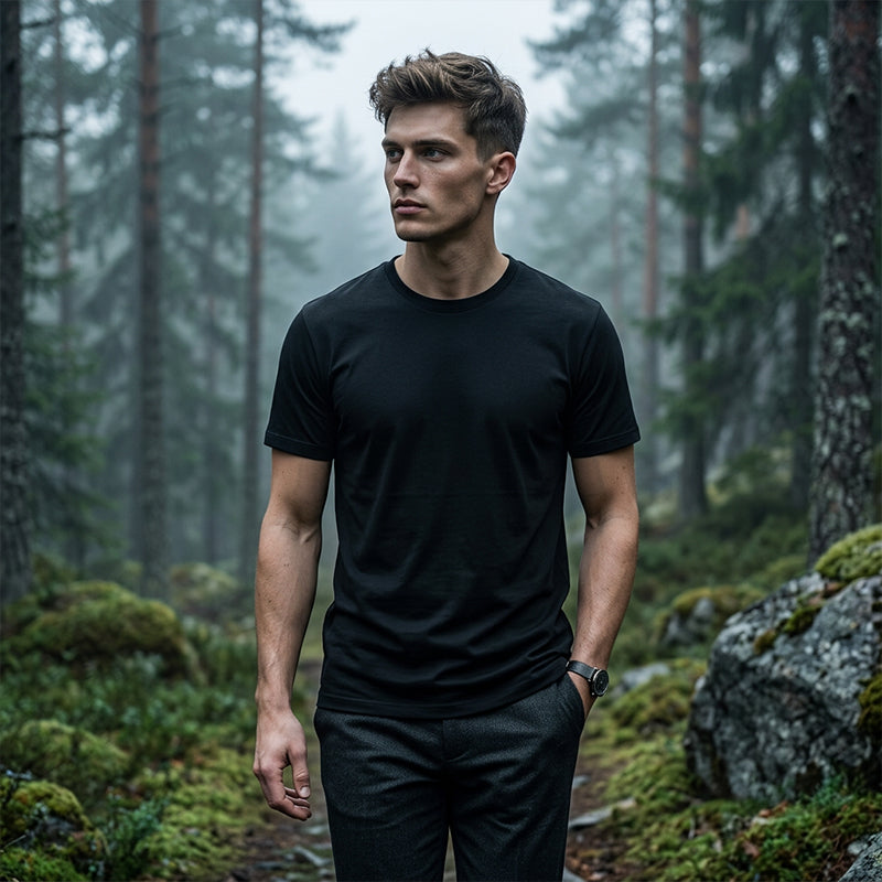 💐49% OFF ! Men's Classic Crew Neck T-Shirt – Easy Care, Holds Shape 🧼💪【Limited Offer】