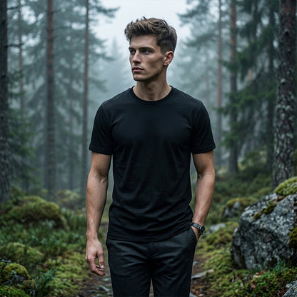 💐49% OFF ! Men's Classic Crew Neck T-Shirt – Easy Care, Holds Shape 🧼💪【Limited Offer】