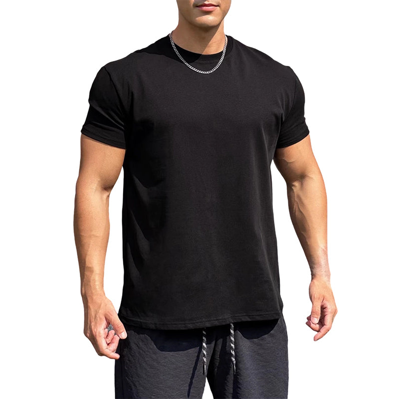 💐49% OFF ! Men's Classic Crew Neck T-Shirt – Easy Care, Holds Shape 🧼💪【Limited Offer】