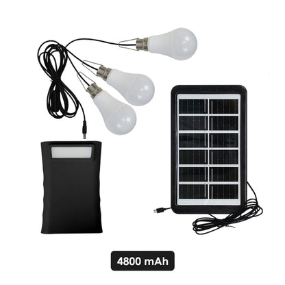 📢📢49% OFF !! ⏰Solar Powered LED Lighting System with 3 Bulbs