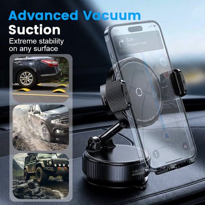 🚗📱Adjustable Magnetic Car Mount with Vacuum Suction Base