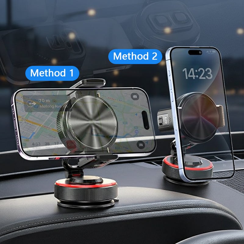 🚗📱Adjustable Magnetic Car Mount with Vacuum Suction Base