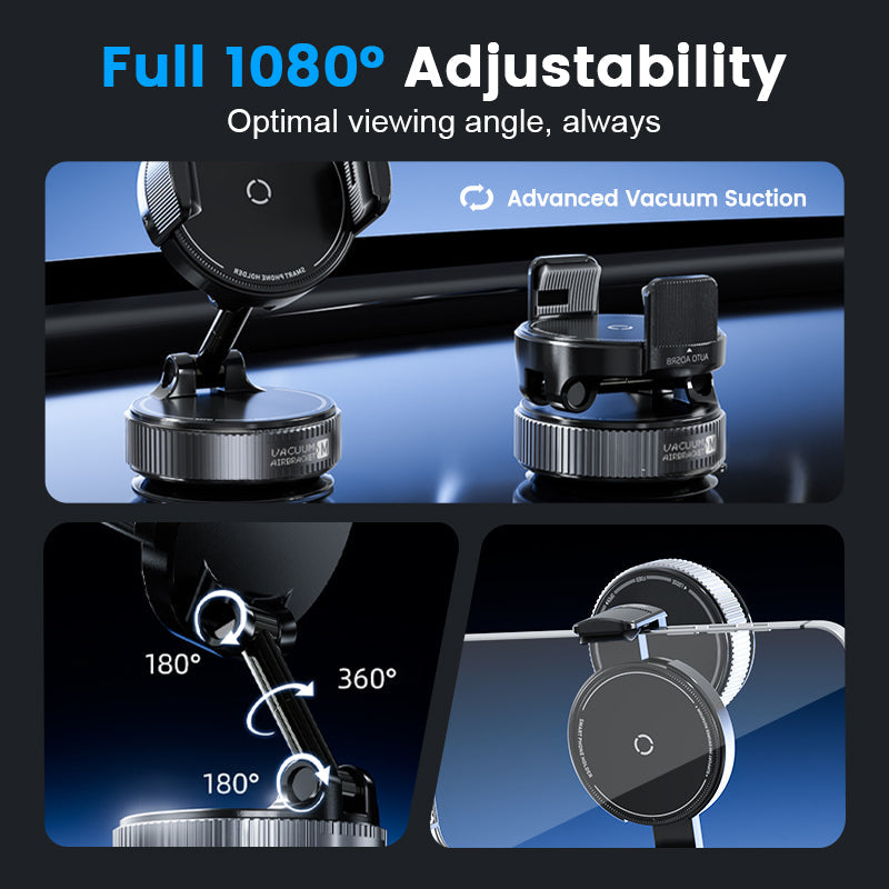 🚗📱Adjustable Magnetic Car Mount with Vacuum Suction Base