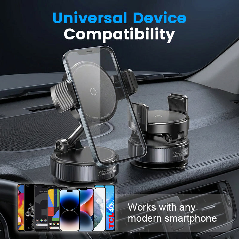 🚗📱Adjustable Magnetic Car Mount with Vacuum Suction Base