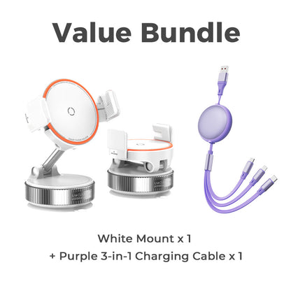 🚗📱Adjustable Magnetic Car Mount with Vacuum Suction Base