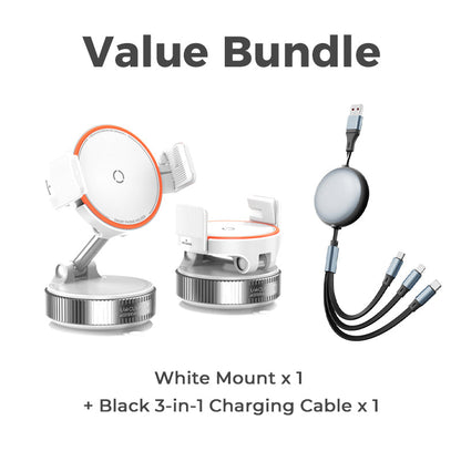 🚗📱Adjustable Magnetic Car Mount with Vacuum Suction Base