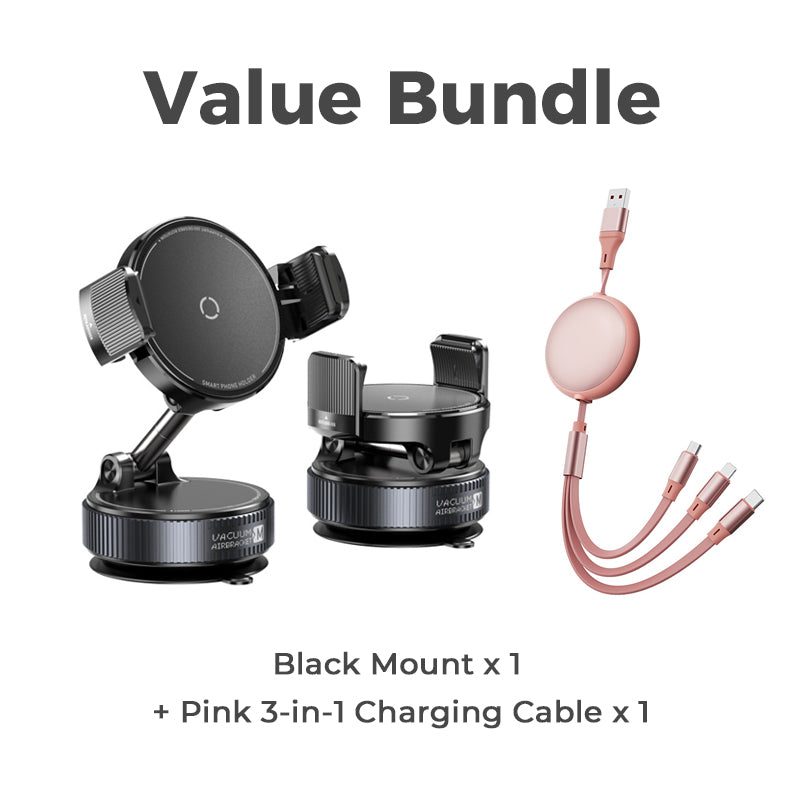 🚗📱Adjustable Magnetic Car Mount with Vacuum Suction Base