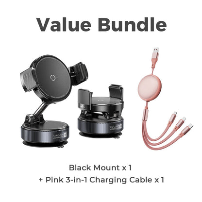 🚗📱Adjustable Magnetic Car Mount with Vacuum Suction Base