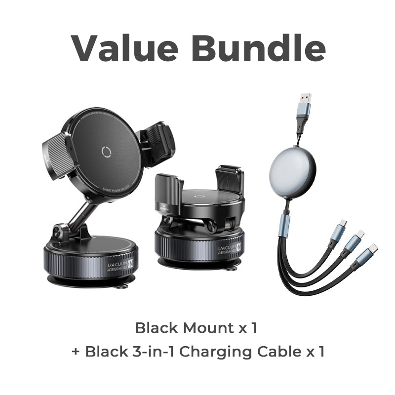 🚗📱Adjustable Magnetic Car Mount with Vacuum Suction Base