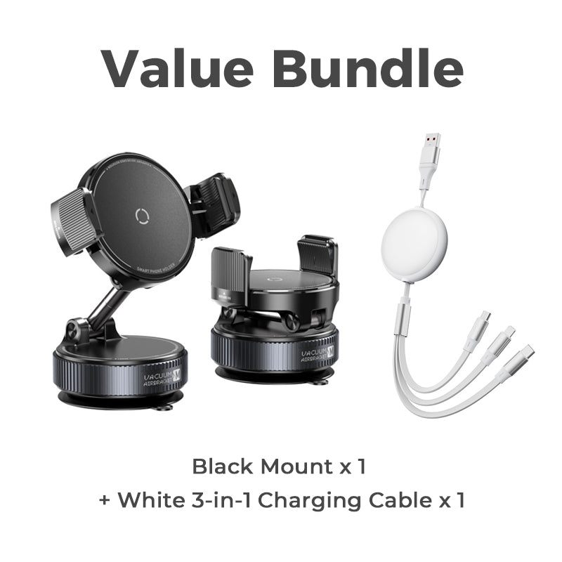 🚗📱Adjustable Magnetic Car Mount with Vacuum Suction Base