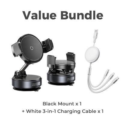 🚗📱Adjustable Magnetic Car Mount with Vacuum Suction Base