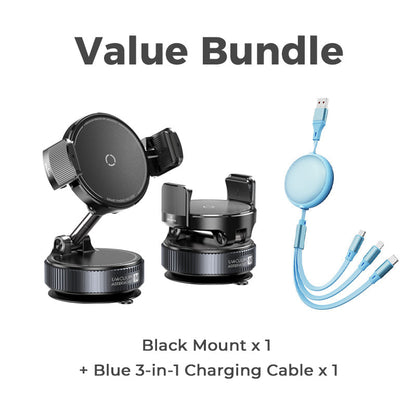🚗📱Adjustable Magnetic Car Mount with Vacuum Suction Base