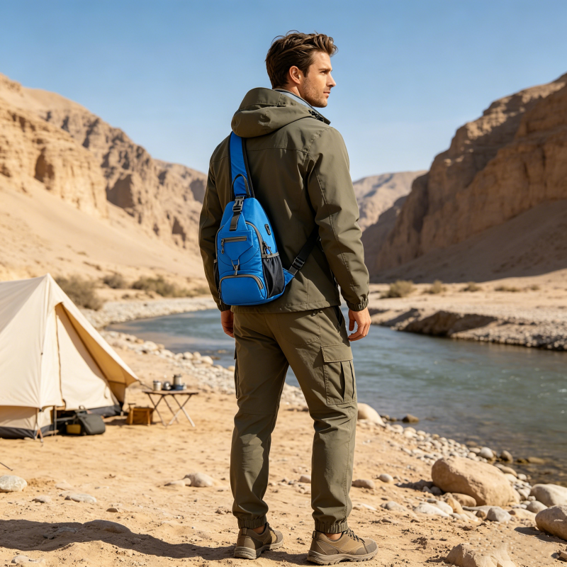 🎒 49% ❤️Men’s Outdoor Sling Bag🌿 – Water-Resistant Multi-Pocket Crossbody for Travel & Daily Use 🌦️