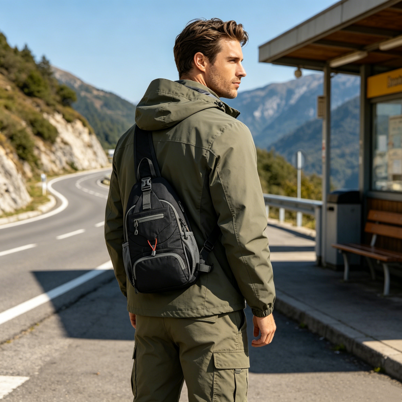 🎒 49% ❤️Men’s Outdoor Sling Bag🌿 – Water-Resistant Multi-Pocket Crossbody for Travel & Daily Use 🌦️