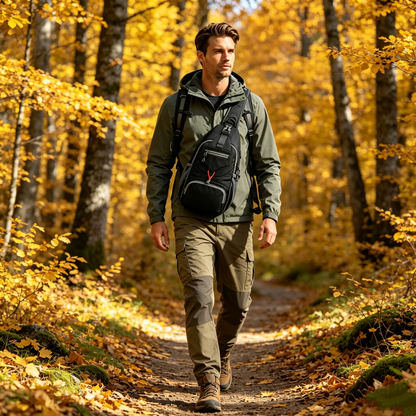 🎒 49% ❤️Men’s Outdoor Sling Bag🌿 – Water-Resistant Multi-Pocket Crossbody for Travel & Daily Use 🌦️