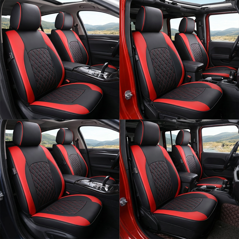 🎉 2026 Sale — Over 36,400 Sold 🚗 9-Piece Quilted Faux Leather Seat Covers – Car Interior Accessory ⏰