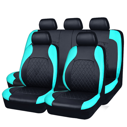 🎉 2026 Sale — Over 36,400 Sold 🚗 9-Piece Quilted Faux Leather Seat Covers – Car Interior Accessory ⏰
