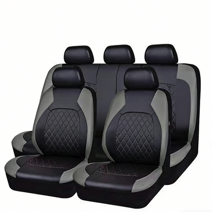 🎉 2026 Sale — Over 36,400 Sold 🚗 9-Piece Quilted Faux Leather Seat Covers – Car Interior Accessory ⏰