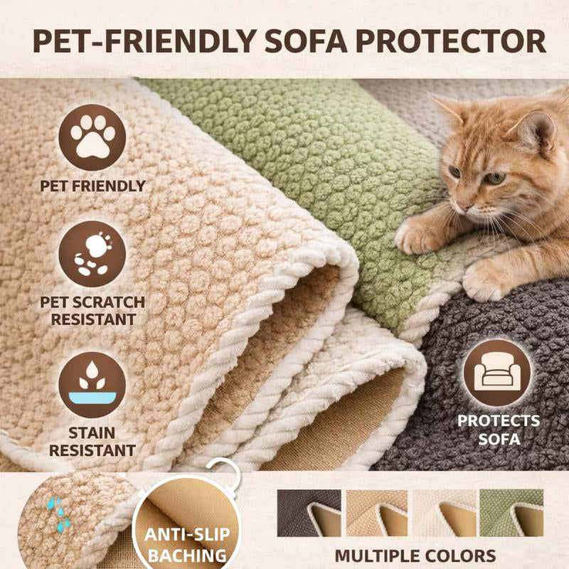 🛋️ 49% OFF NOW ✨ Thickened Non-Slip Sofa Cover — Ultra-Soft & Pet-Friendly 🐾