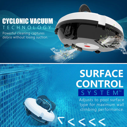🤖49% OFF🌊 Pool Cleaning Robot | Cordless · Powerful Suction · Smart Navigation · One-Touch Start · Easy-to-Remove Filter Basket