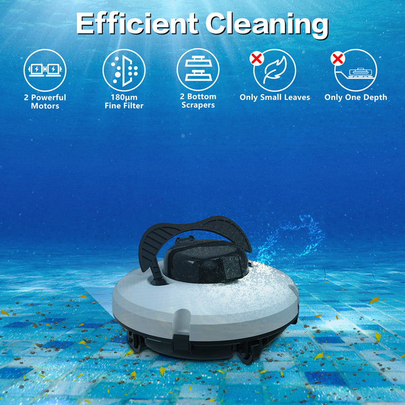 🤖49% OFF🌊 Pool Cleaning Robot | Cordless · Powerful Suction · Smart Navigation · One-Touch Start · Easy-to-Remove Filter Basket